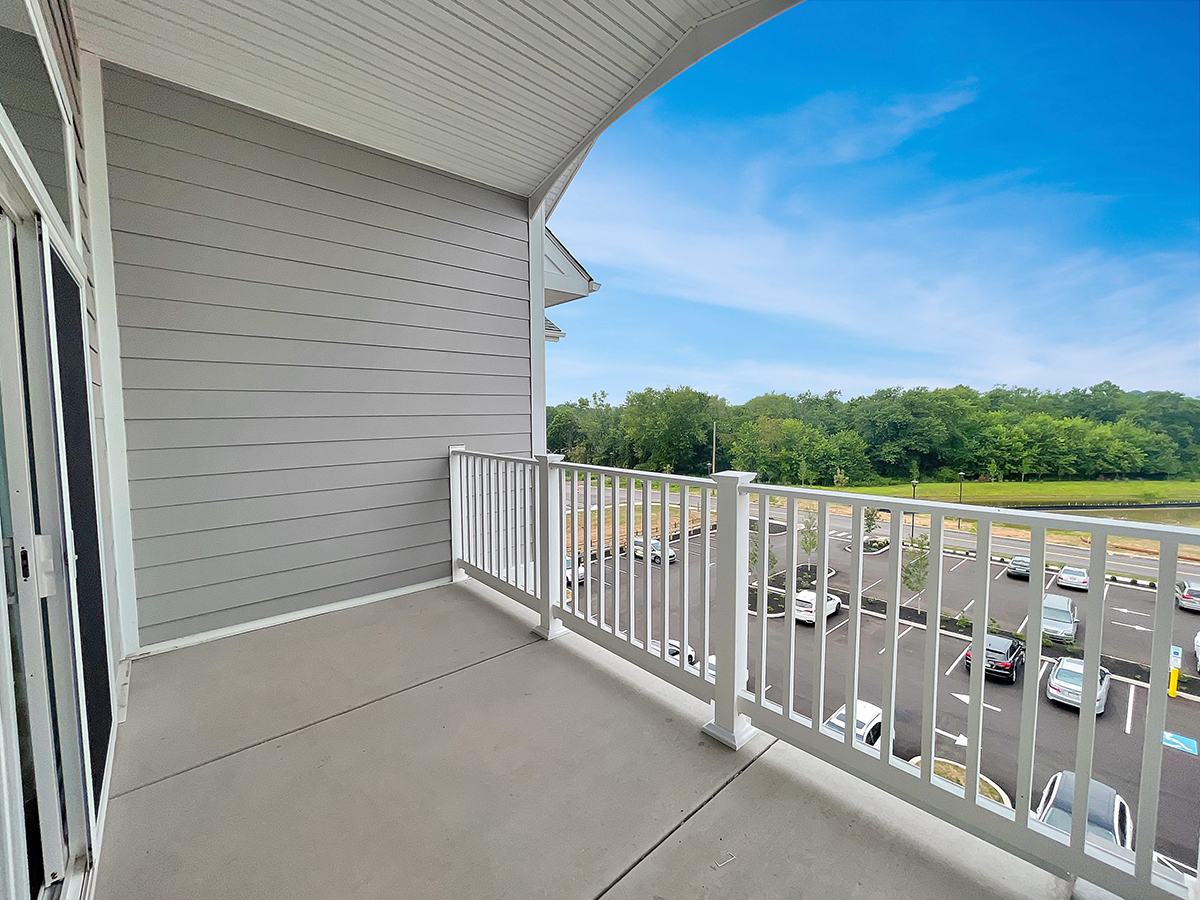 White Railing on Balcony